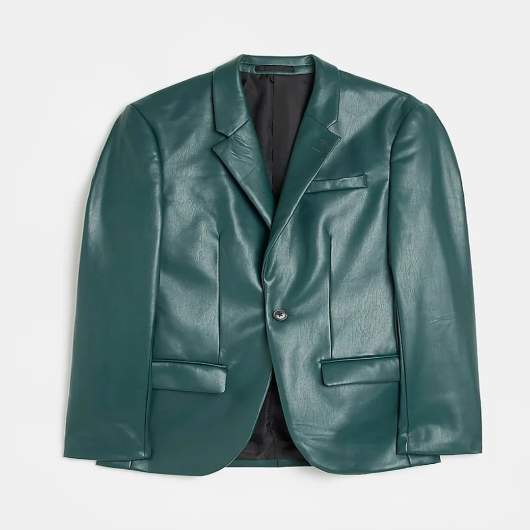 Gents Brown Leather Blazer, Occasion: Party Wear