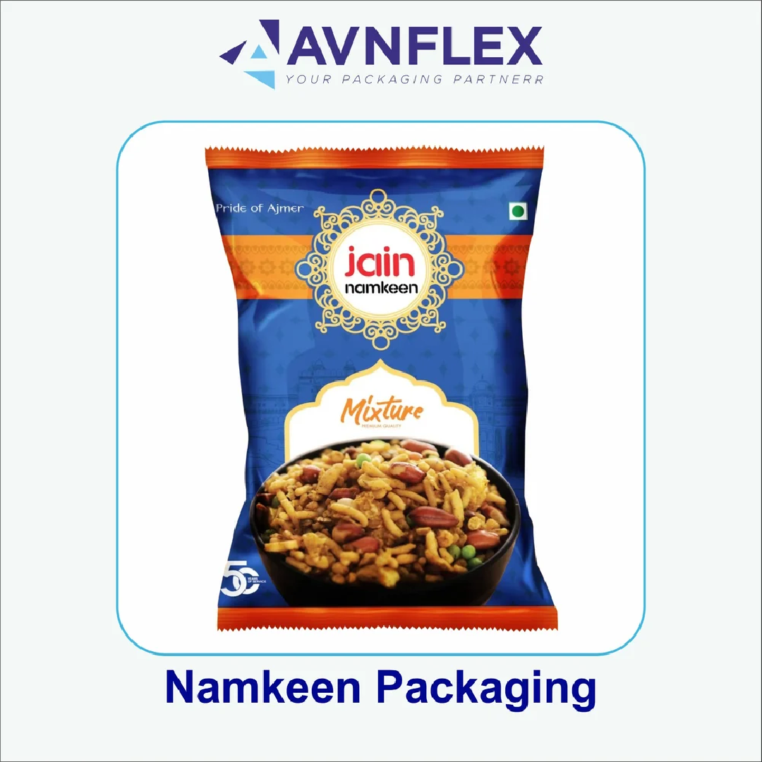 Printed Laminated Namkeen And Snacks Packaging Pouch, Capacity: Upto 10 Kg