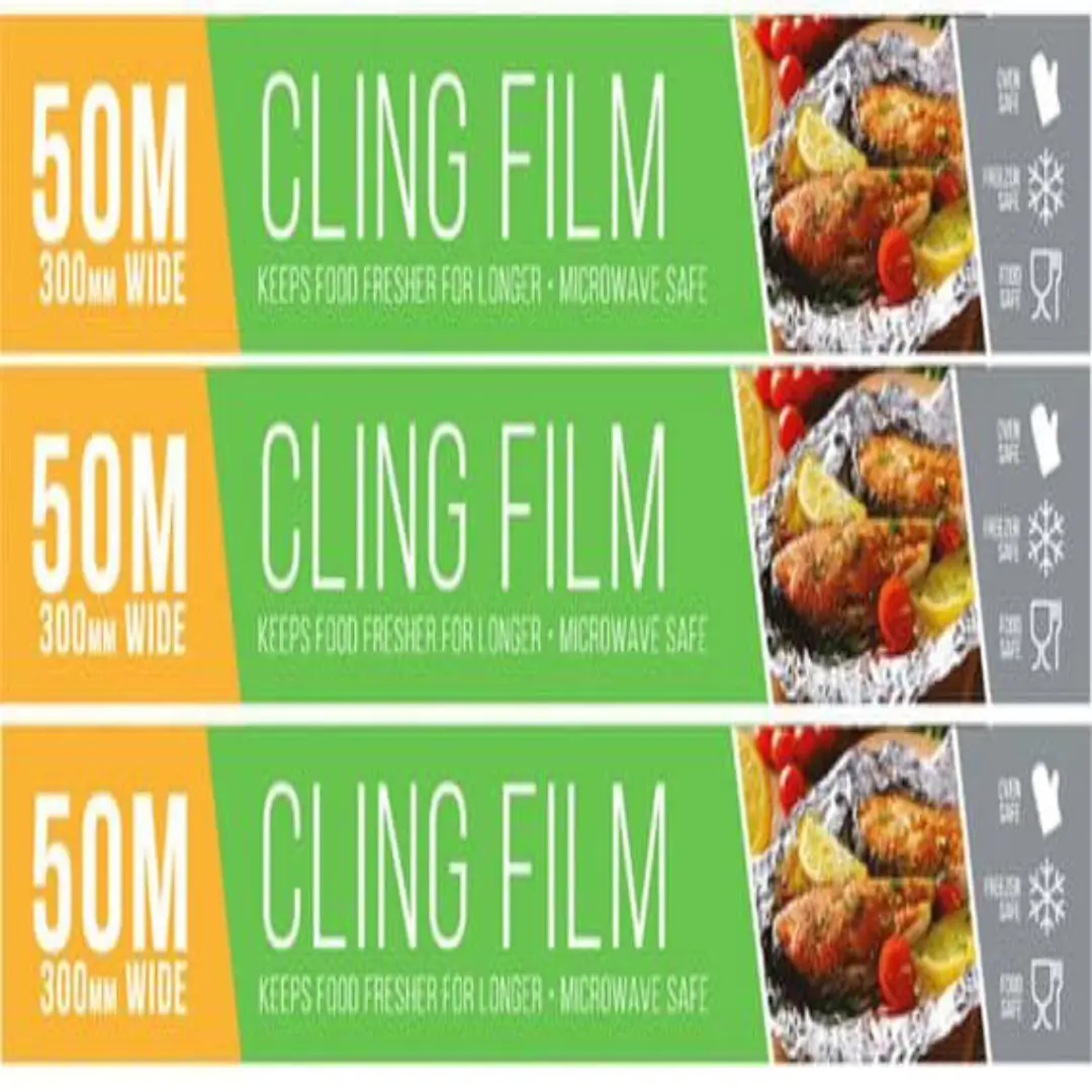Cling Film 50m x 300mm – Food Safe Wrap | UK Kitchen Essentials Supplier