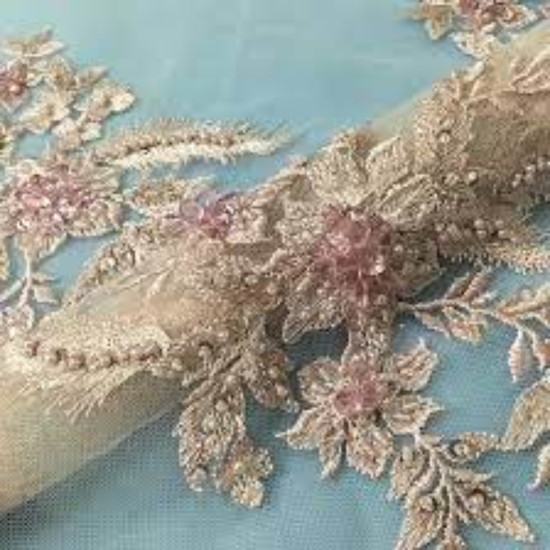 Embroidery Beaded Fabrics