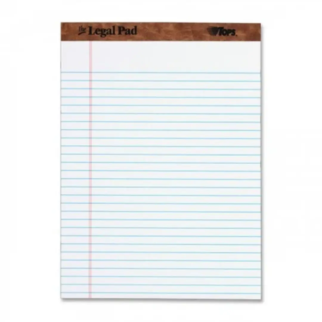 Legal Writing Pad A4 Yellow – Office Paper Supply | UAE