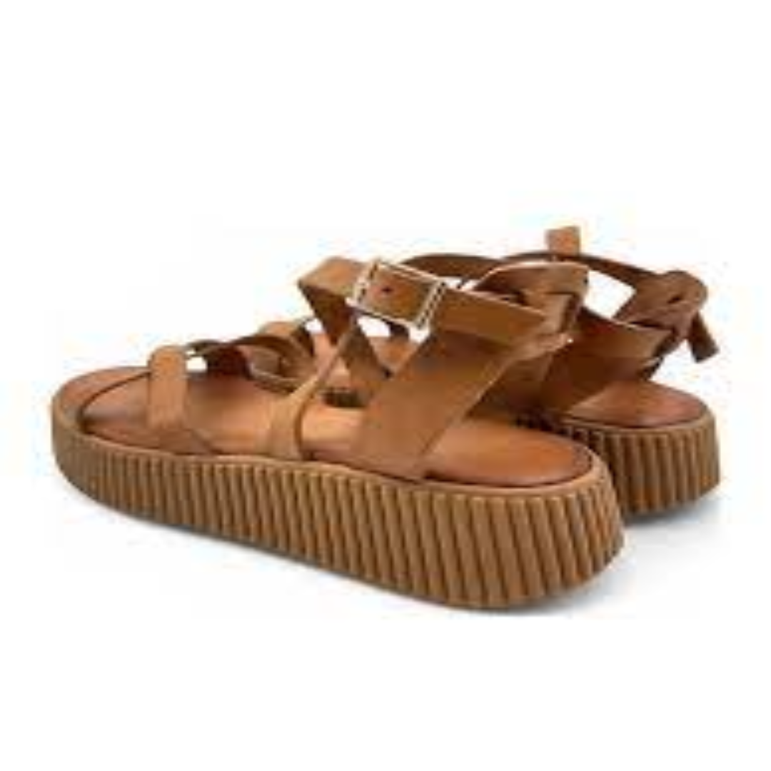 Trendy Leather Sandals For Summer Wear