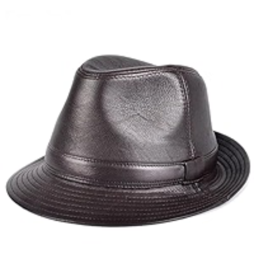 Premium Leather Fedora Hats For Women