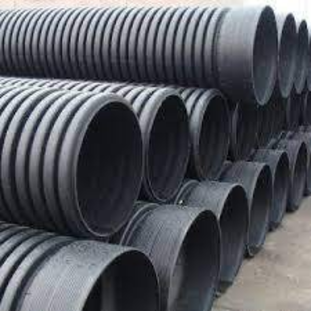 High-Density HDPE Corrugated Pipes Available Wholesale