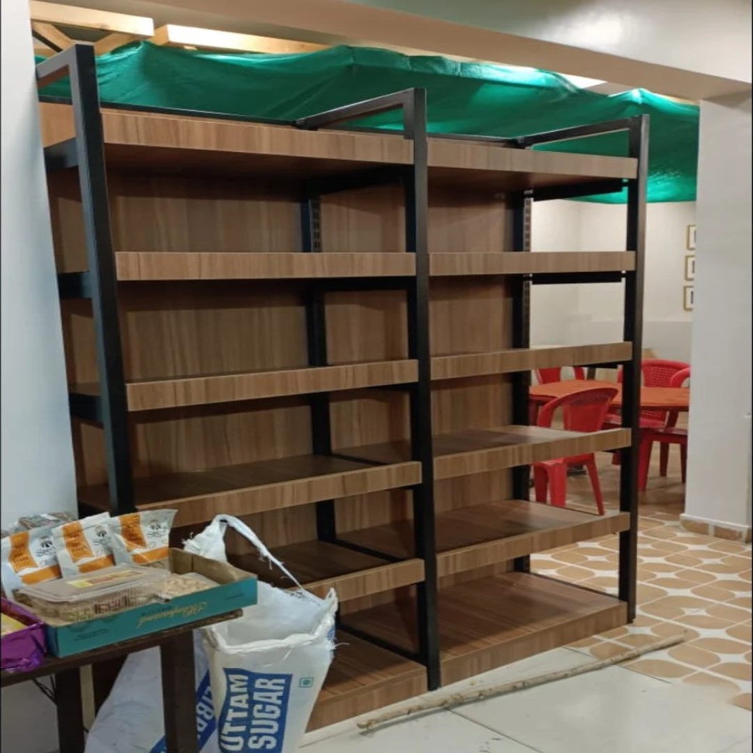 Wooden Shelves Unit, Free Standing