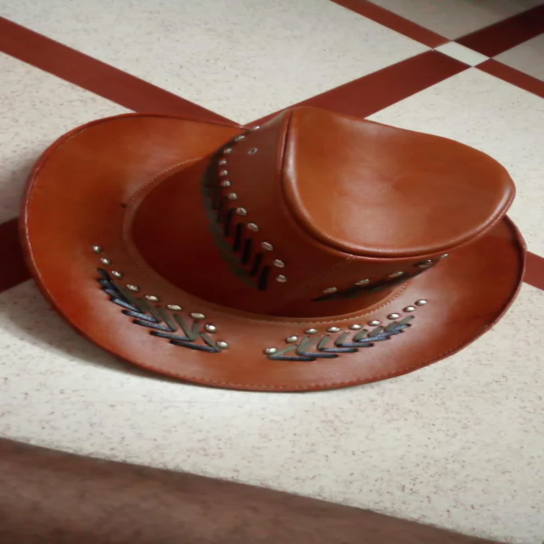 Pure leather hats Men’s hats Fedora hats