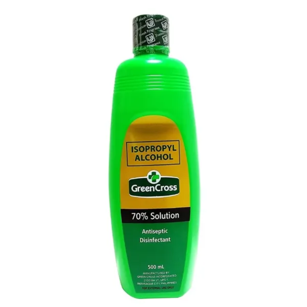 Green Cross Isopropyl 70 Percent Alcohol Solution Liquid 500ml – Wholesale & Supplier from UAE