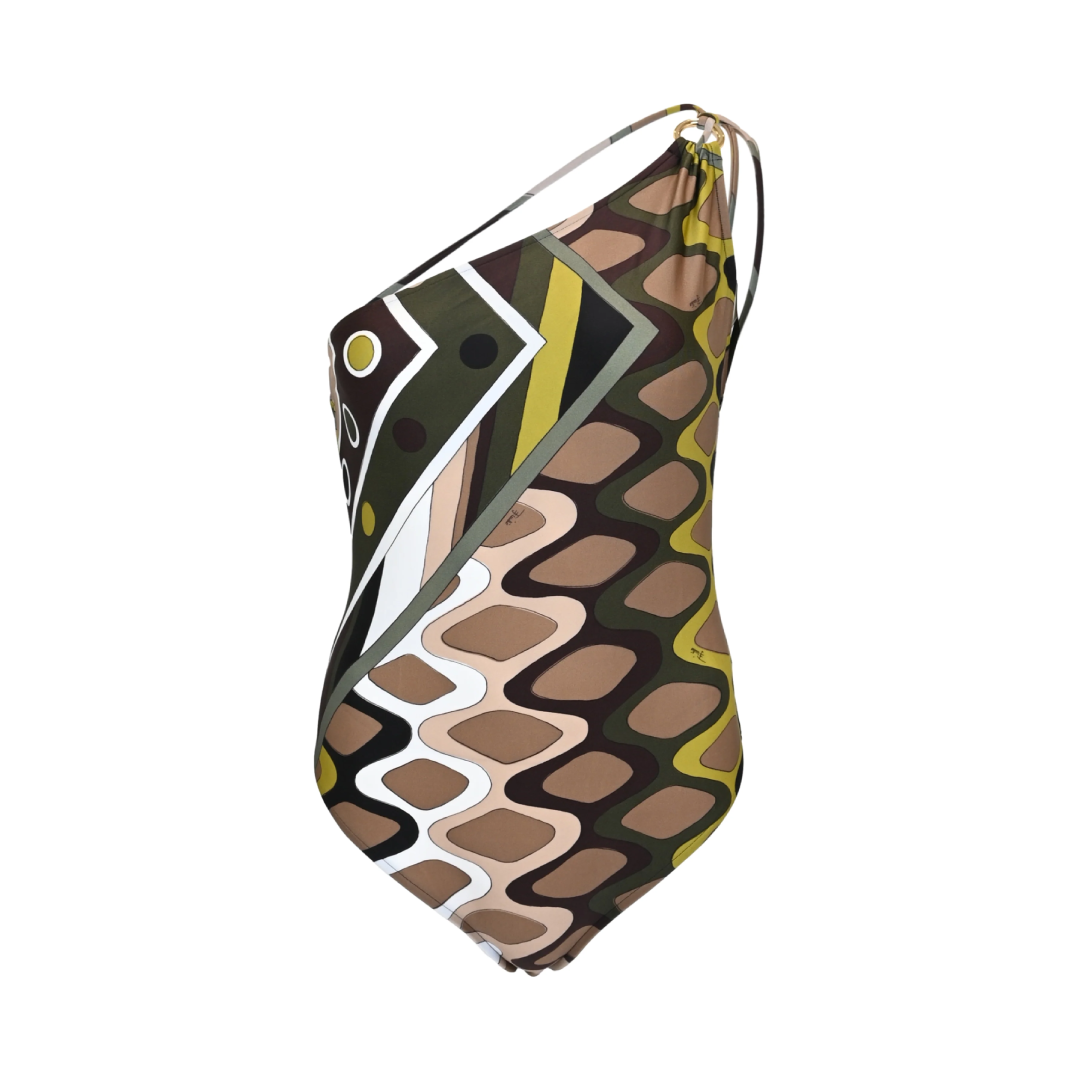 One-Piece Women's Swimwear – Vivaro Print Khaki | Supplier in UAE