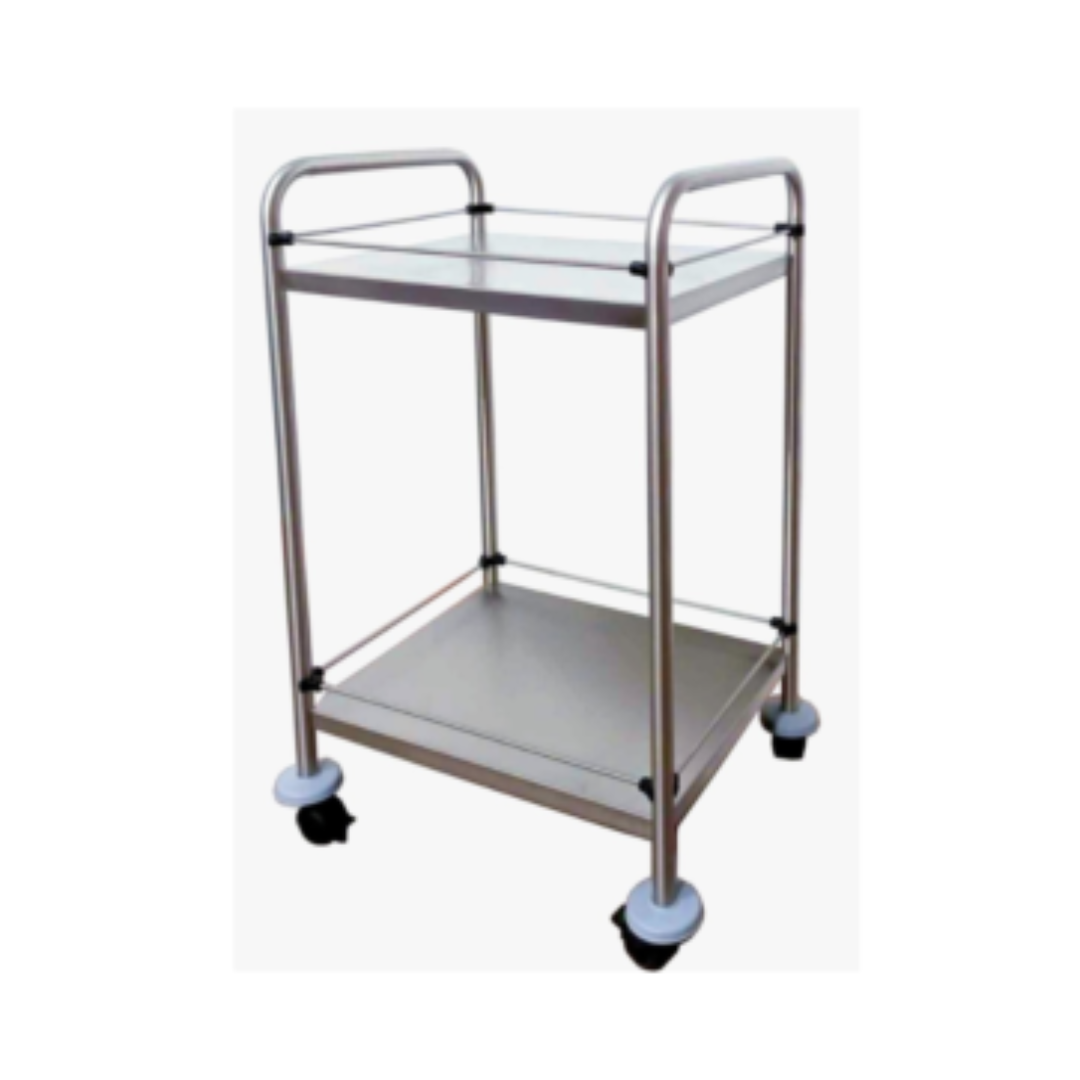 Stainless Steel Trolley UAE 2 Shelf Cart for Easy Transport