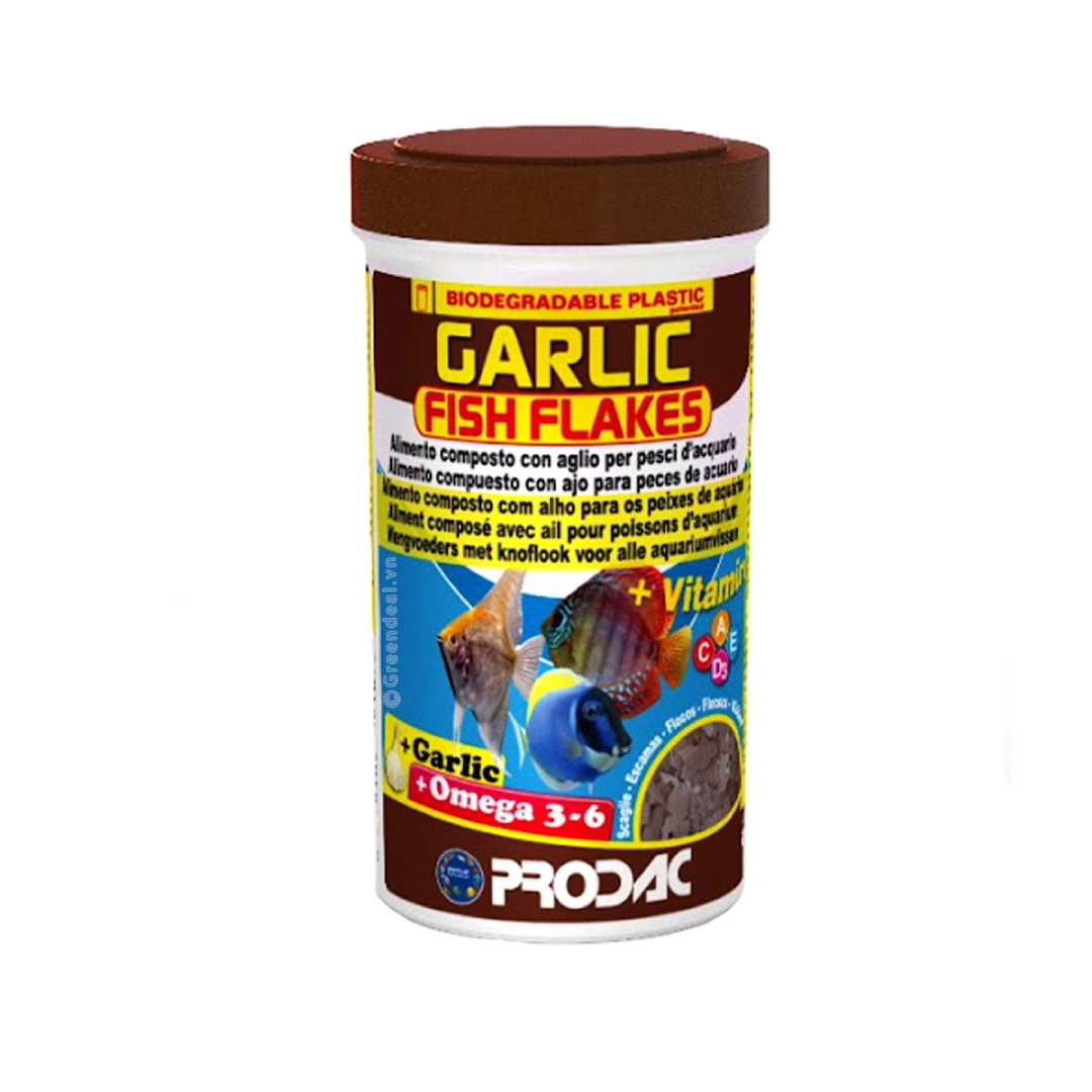 Prodac Garlic Fish Flakes For Aquarium Fish