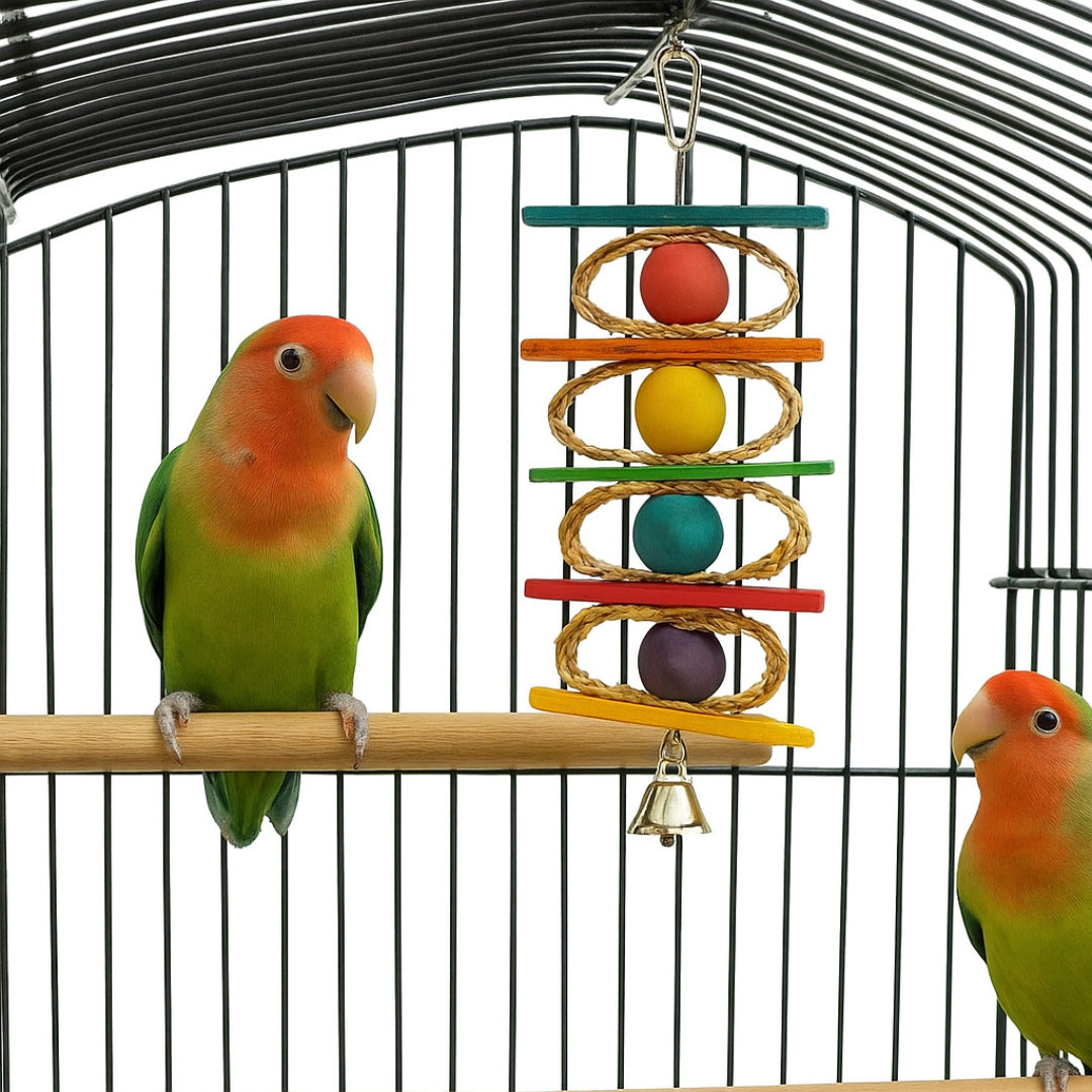 Snakes N Ladders Wicker And Wood Bird Toys