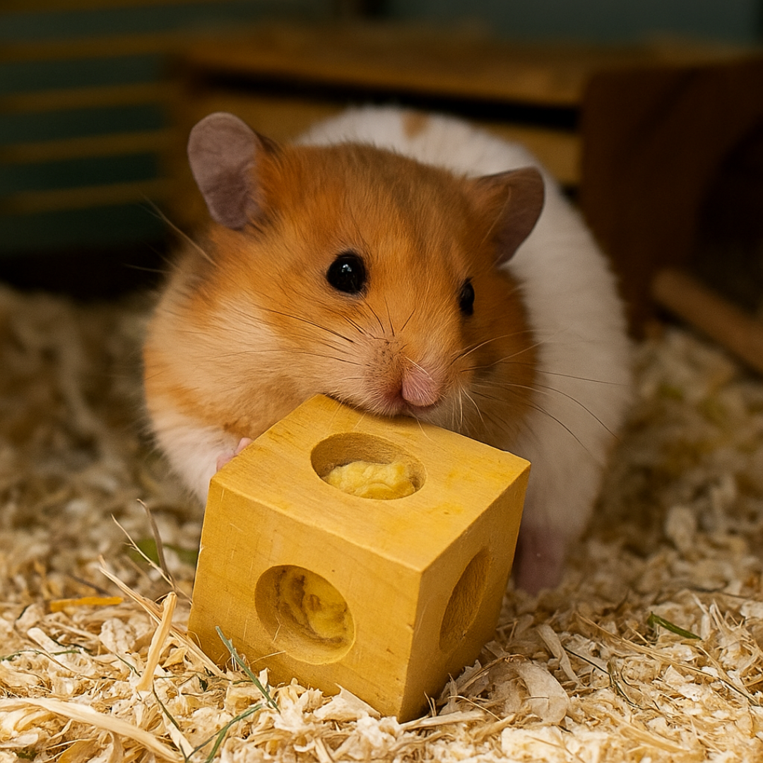 Happy Pet Chew Cube Wooden Toy For Small Animals