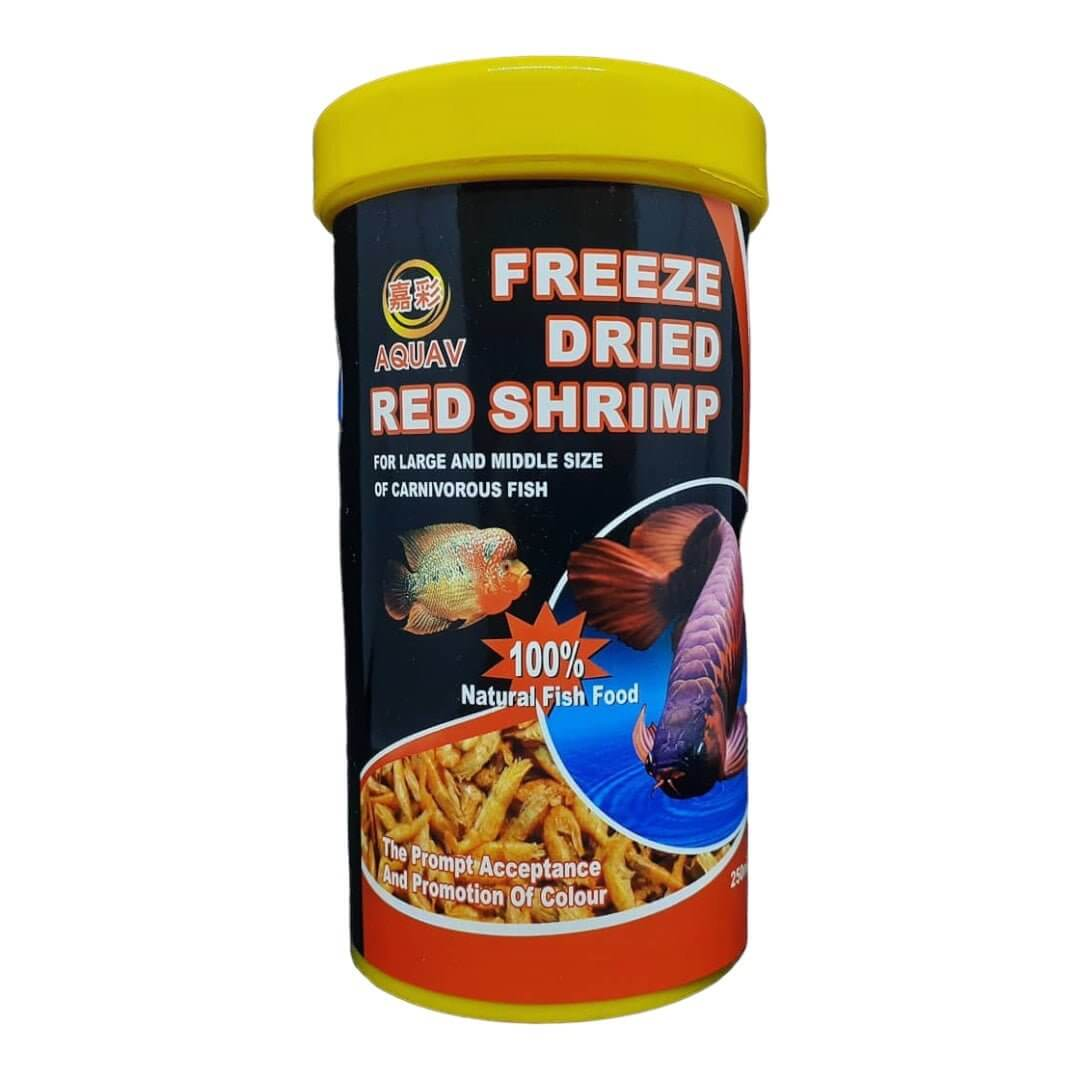 Aquav Freeze Dried Red Shrimp Fish Food 100ml