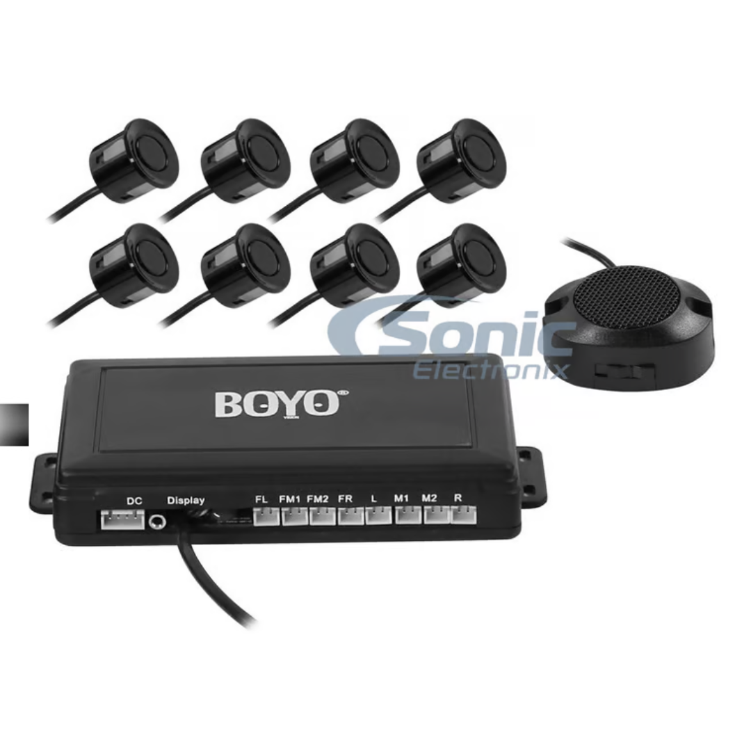 Universal Front And Rear Parking Sensor Kit 8 Sensors