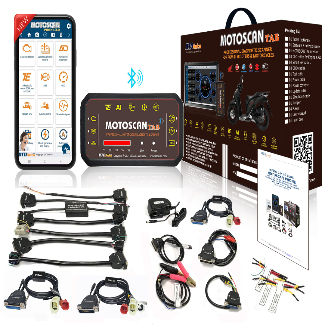 Motoscan Phone Smart Motorcycle Diagnostic Scanner