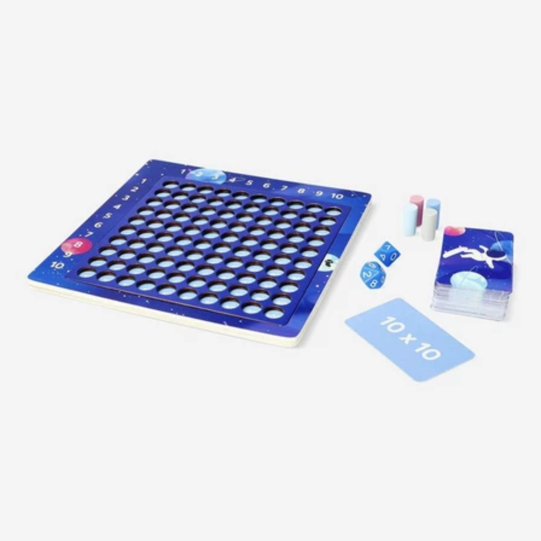 Blue Math Board Game For Learning And Fun Activities