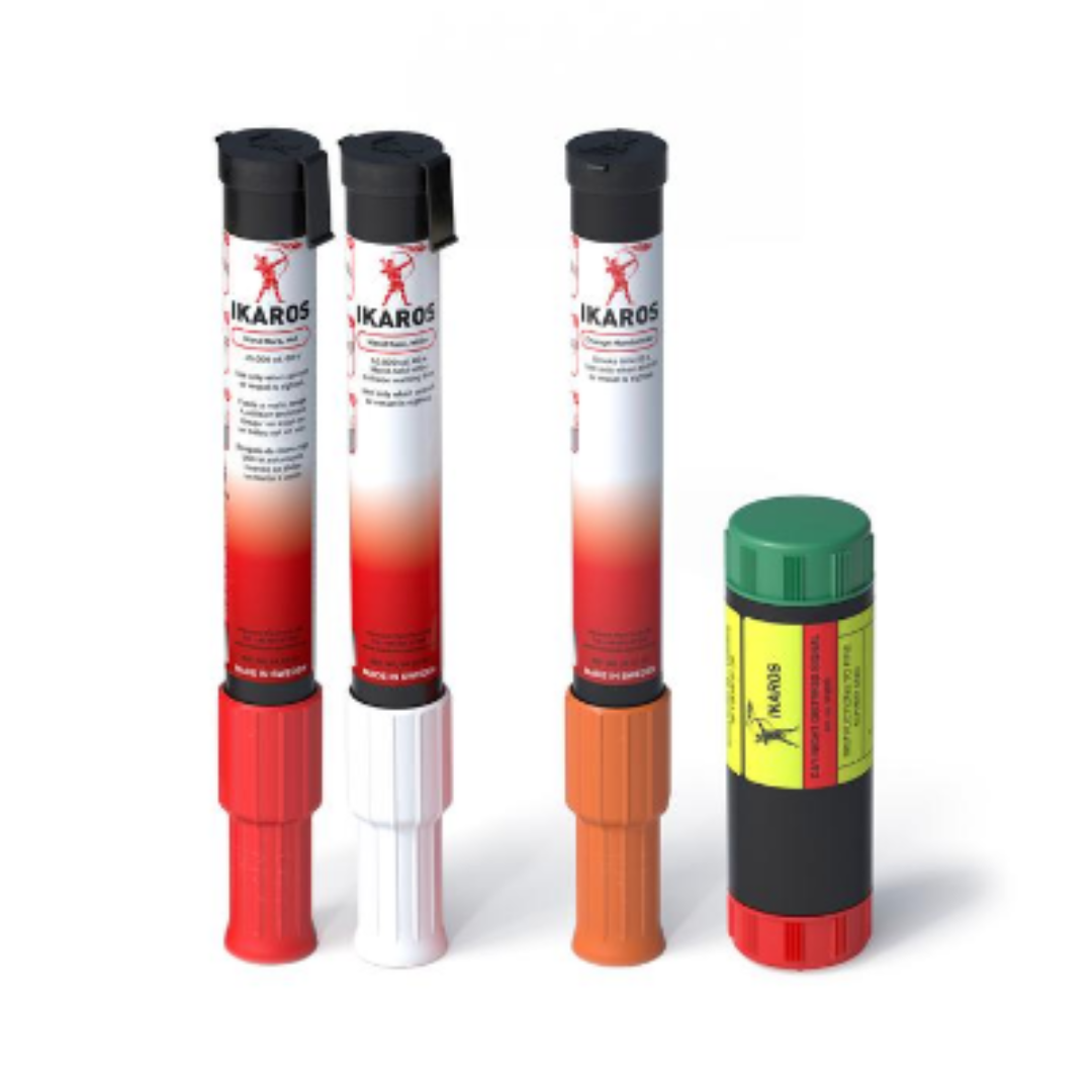 Hand Held Aerial Flares for High-Alert Distress Use