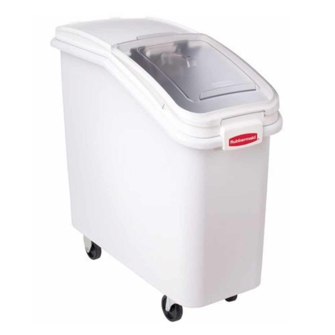 White Rubbermaid Ingredient Bin