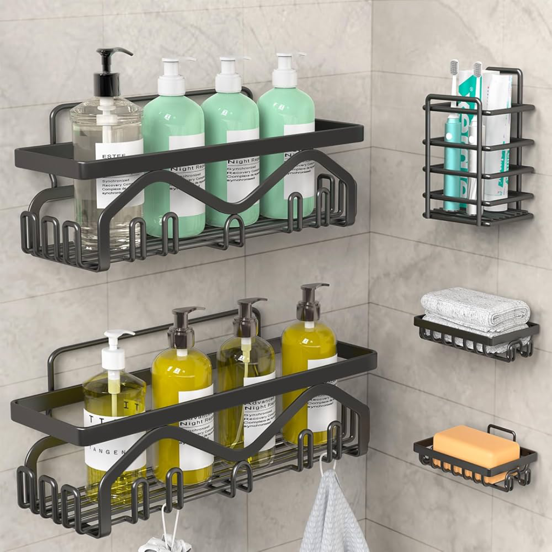  Stainless Steel Shower Caddy – Rust-Proof Bathroom Rack | UK Wholesale