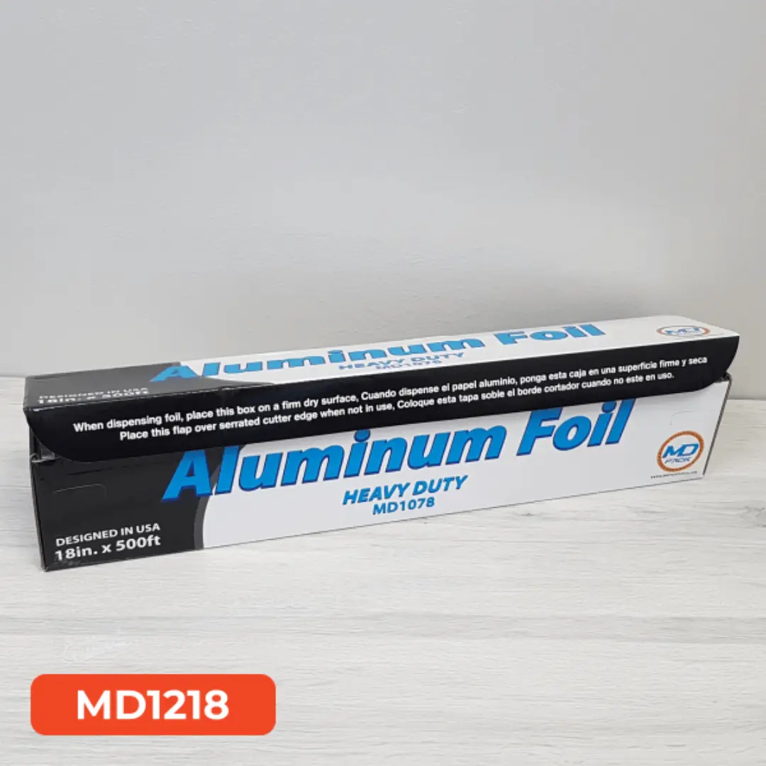 MD 18×500 Aluminum Foil Roll Kitchen Supply USA