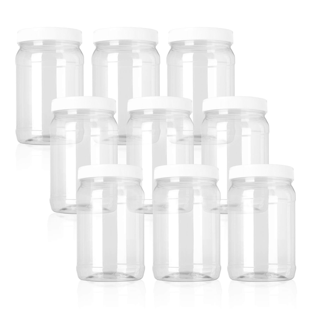 Plastic Wide Mouth Jars With Secure Lids