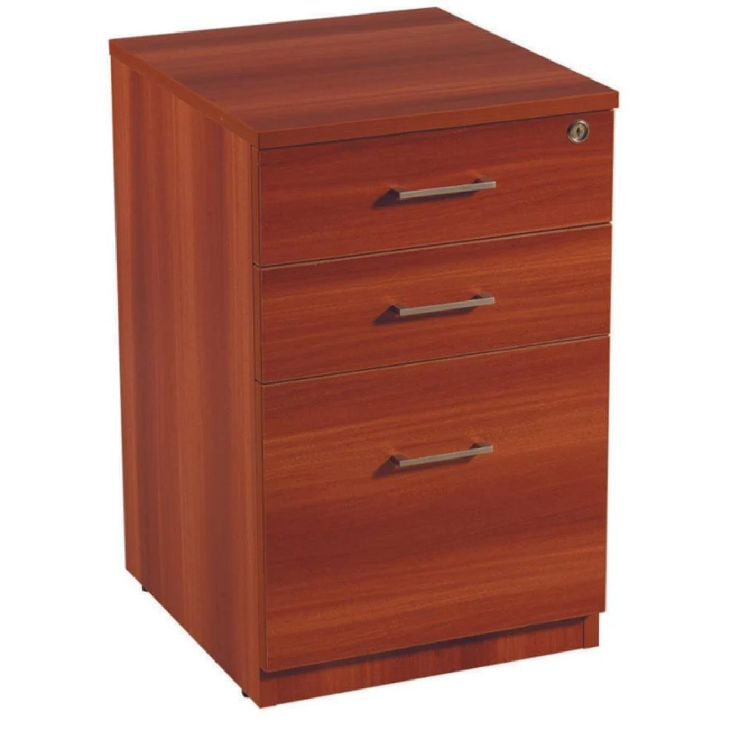 Wooden 3 Drawers SZ Pedestal 8 Storage
