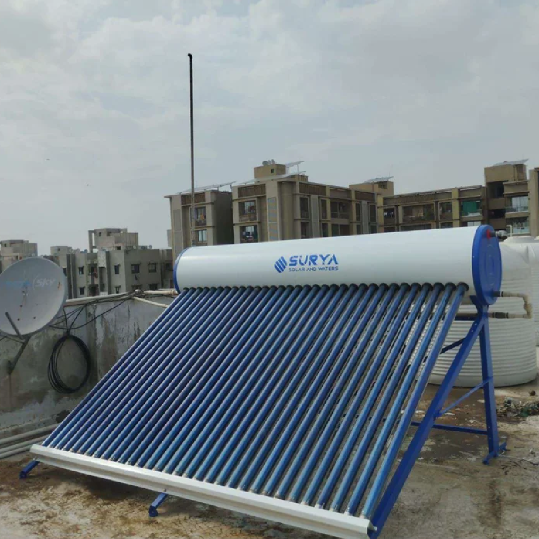 Mounting Structure Off Grid 300 Lpd Solar Water Heater, For Commercial