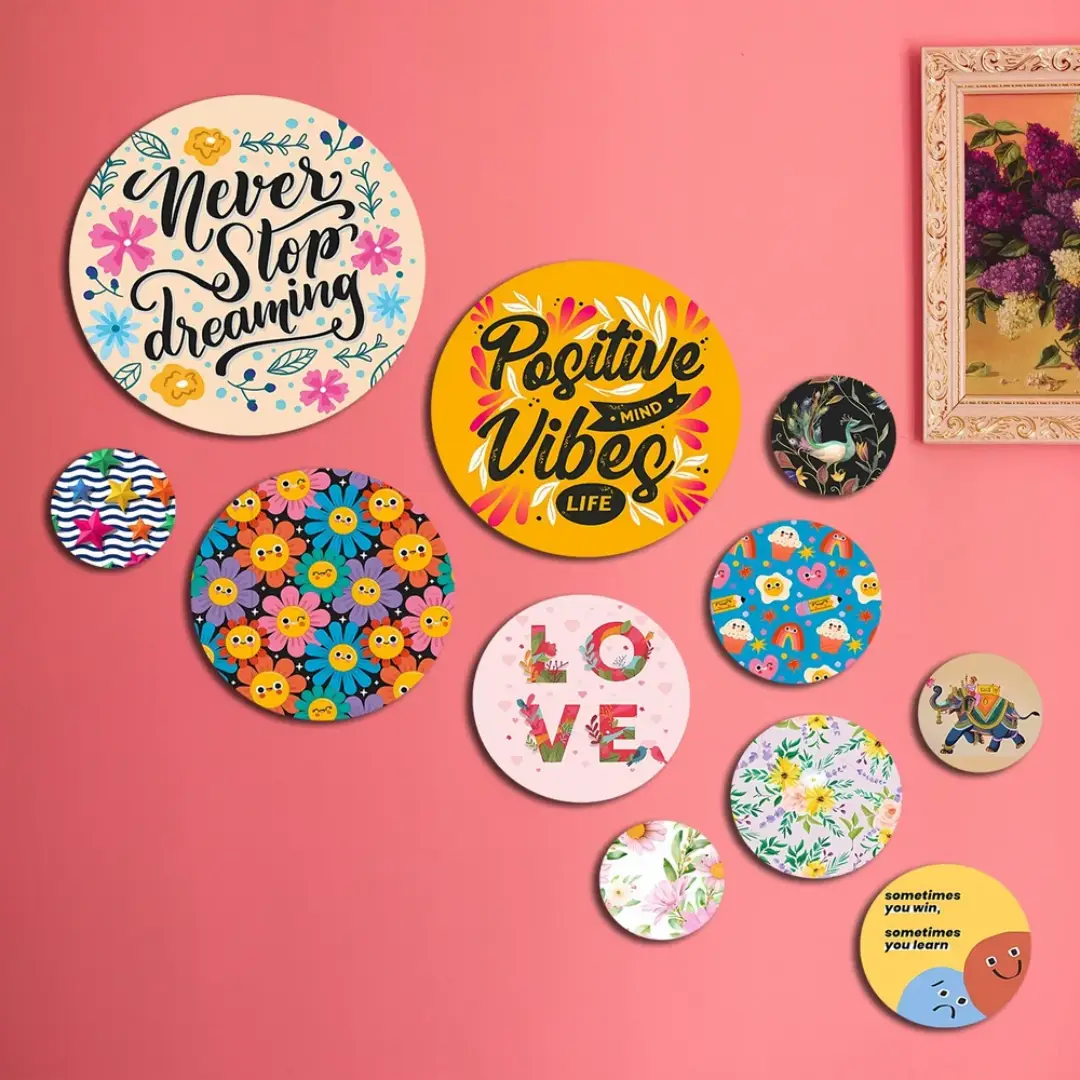 Wholesale MDF Round Wall Hanging – Decorative Art for Home & Office