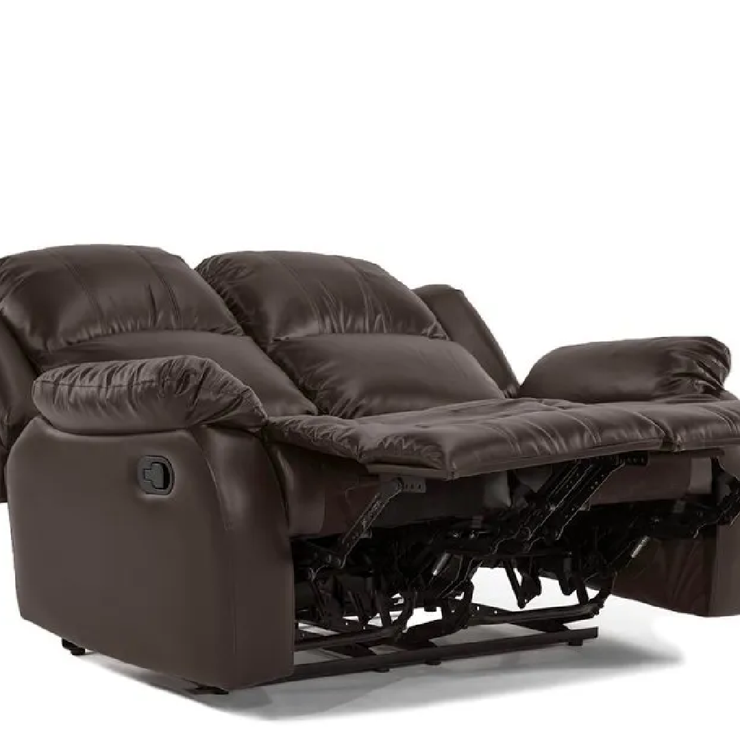 Leatherette Manual 2 Seater Recliner Sofa Set