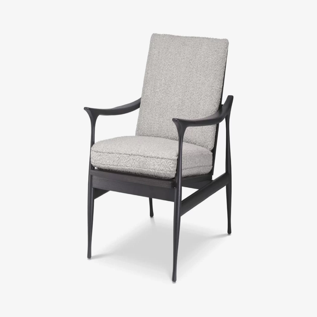 Classic Black Armchair Elegant Seating UK
