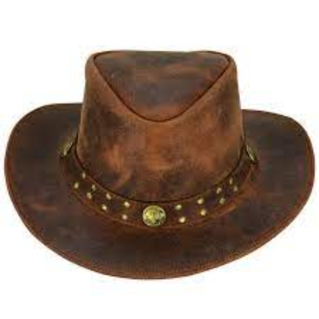 Trendy Leather Hats For Outdoor Wear
