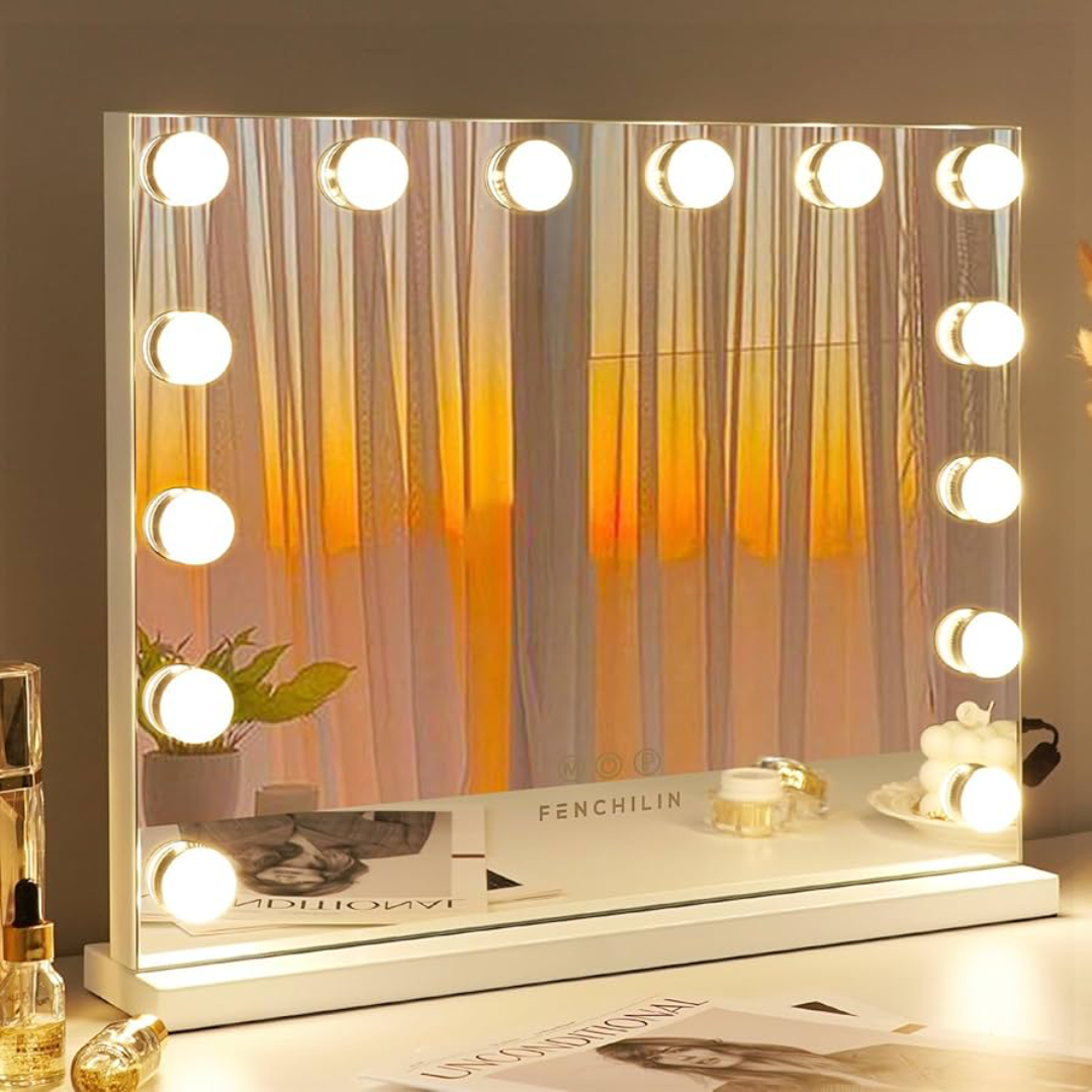 Vanity Mirrors with Lights for Elegant Makeup Spaces