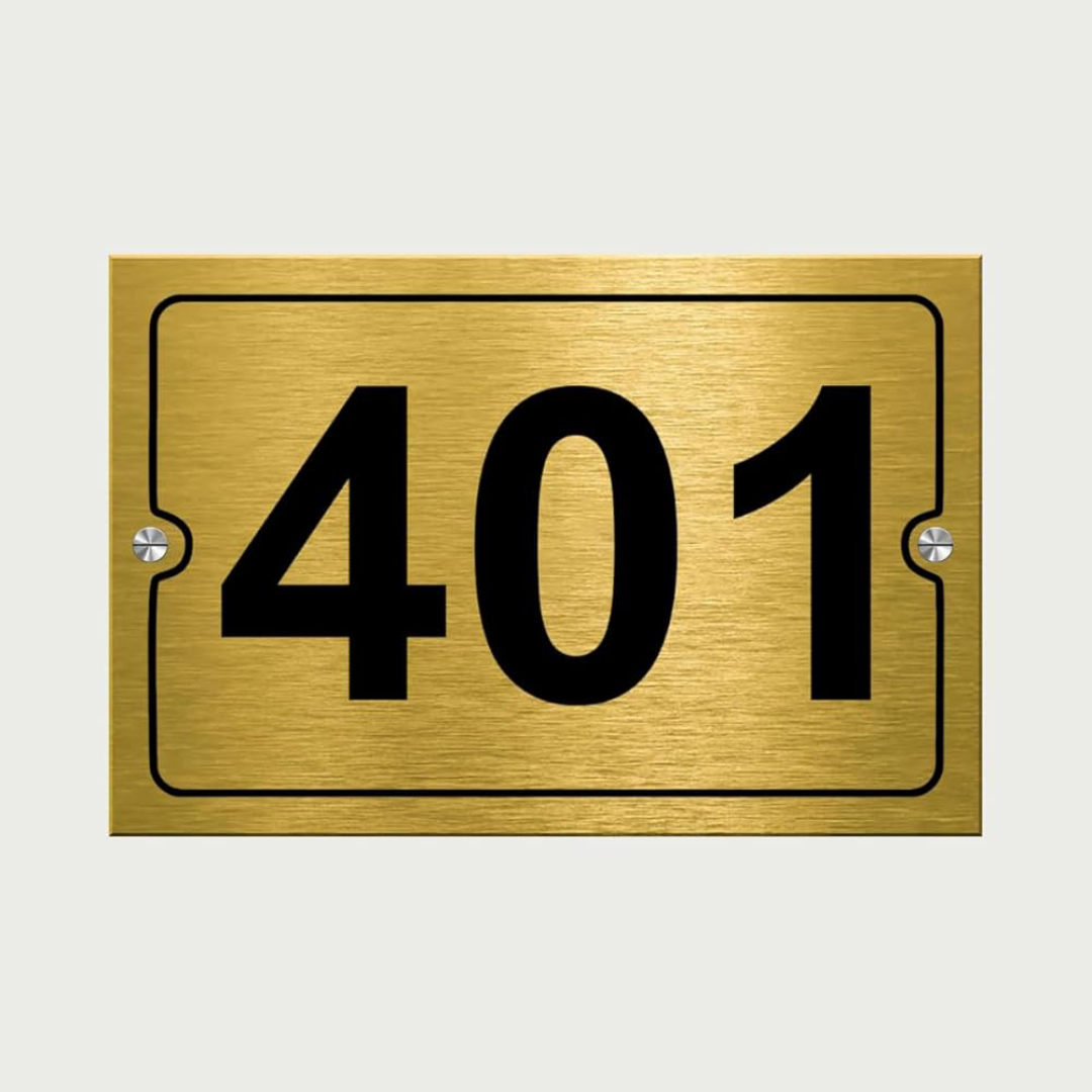 Custom Room Number Plates Perfect for Hotels
