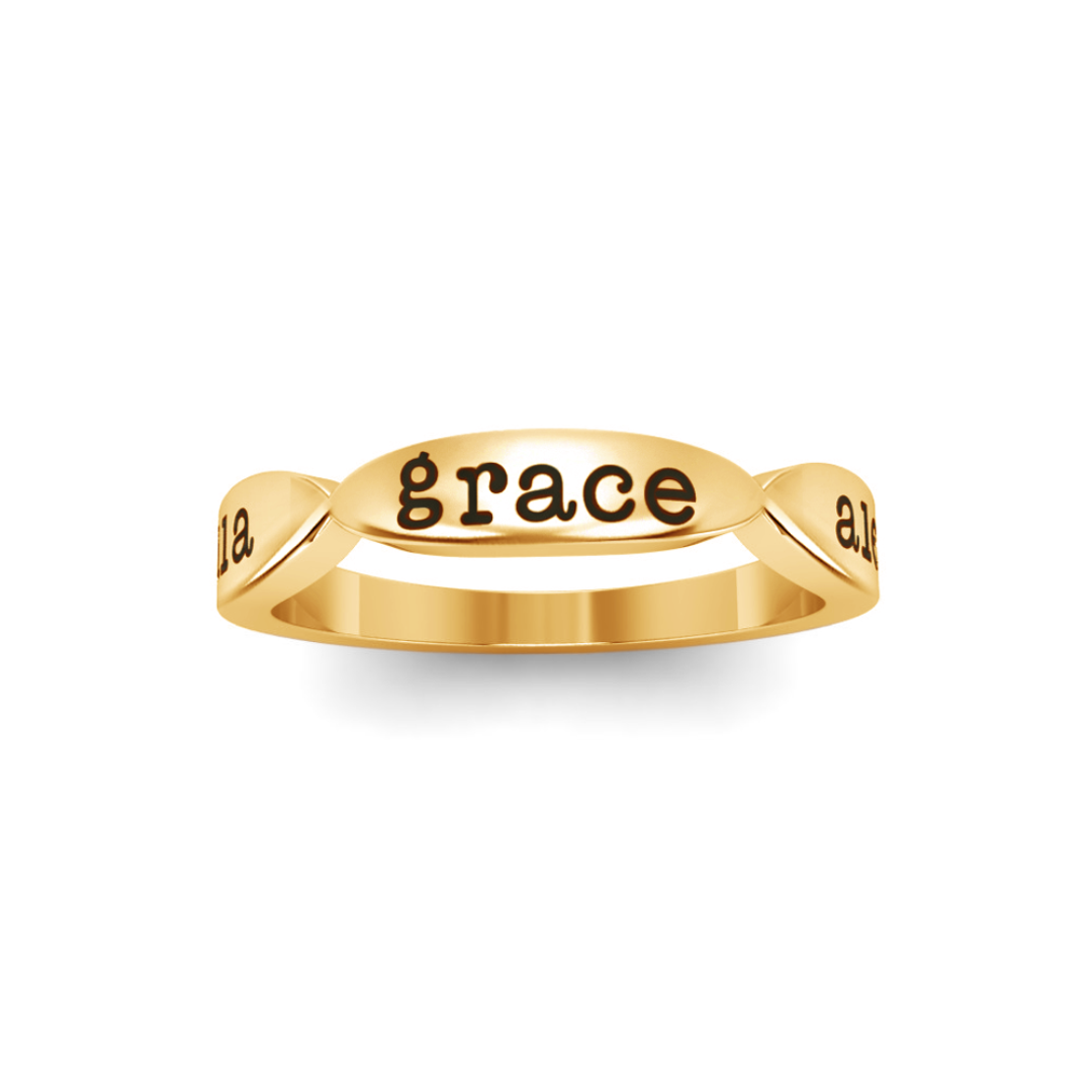 Triple Name Custom Ring Unique Engraved Jewelry Piece