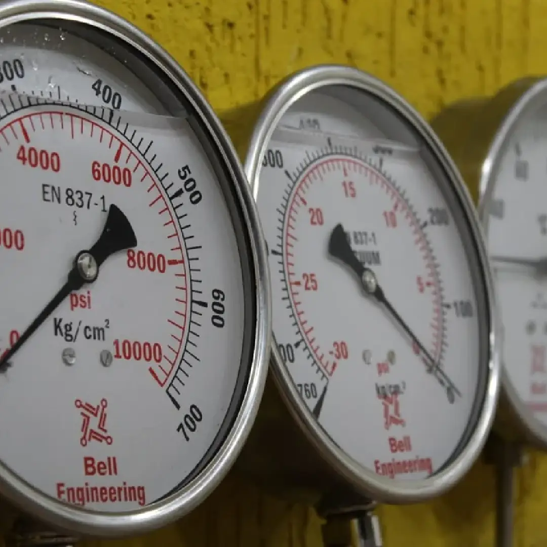 2.5-inch Bourdon Tube Pressure Gauge - 0-300 bar 