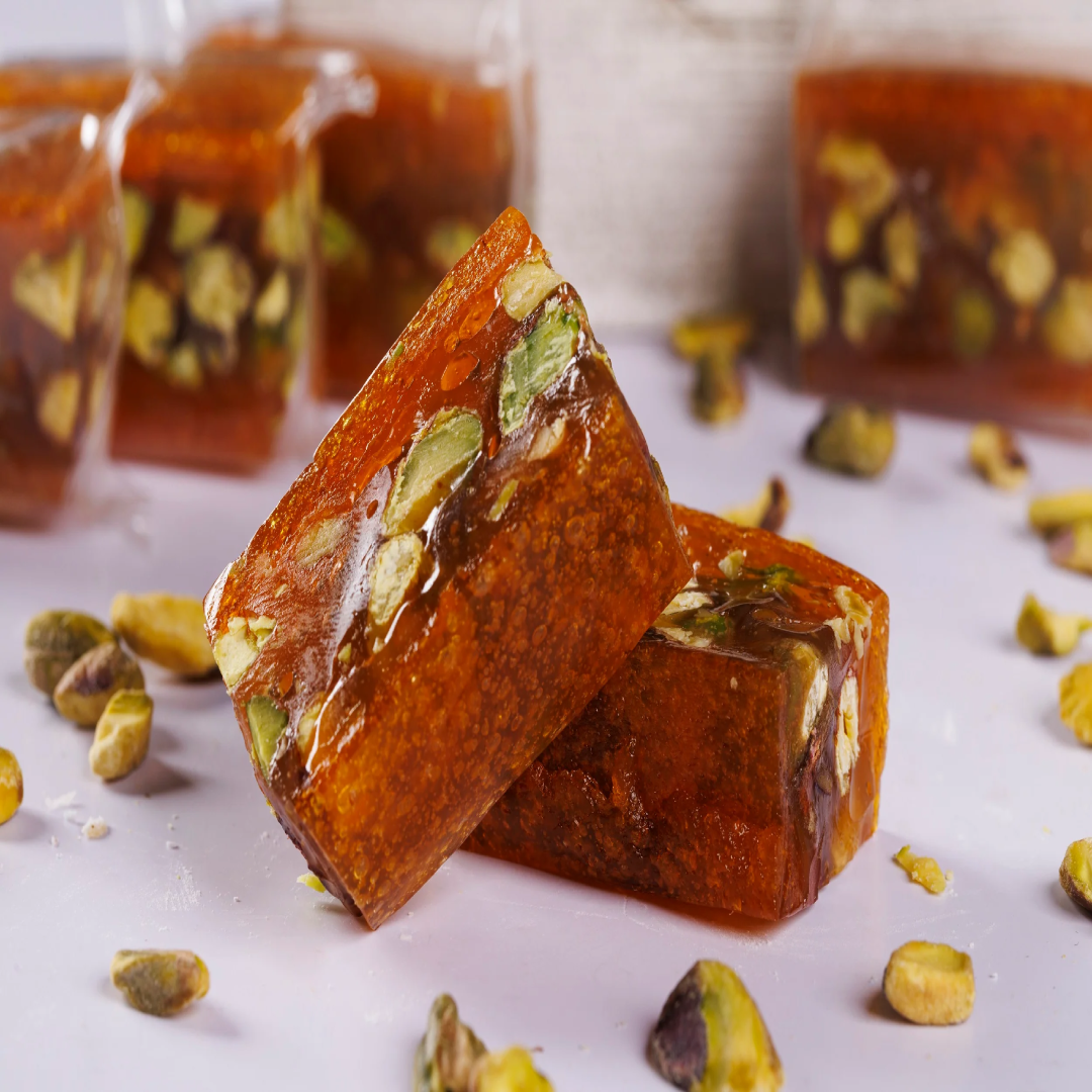 Date Bar With Pistachio And Dried Apricot Delight