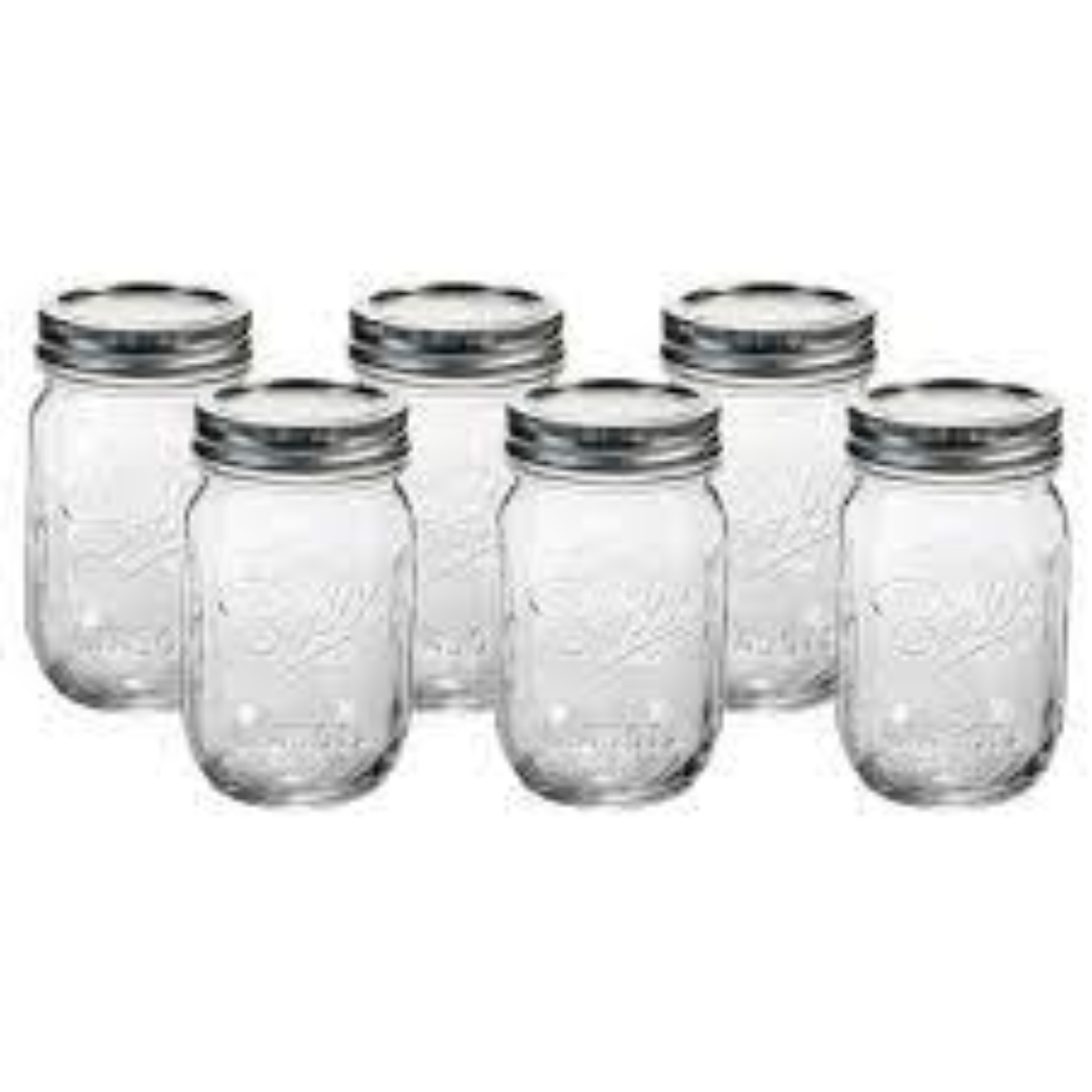 Wide-Mouth Glass Jars Perfect For Kitchen Storage