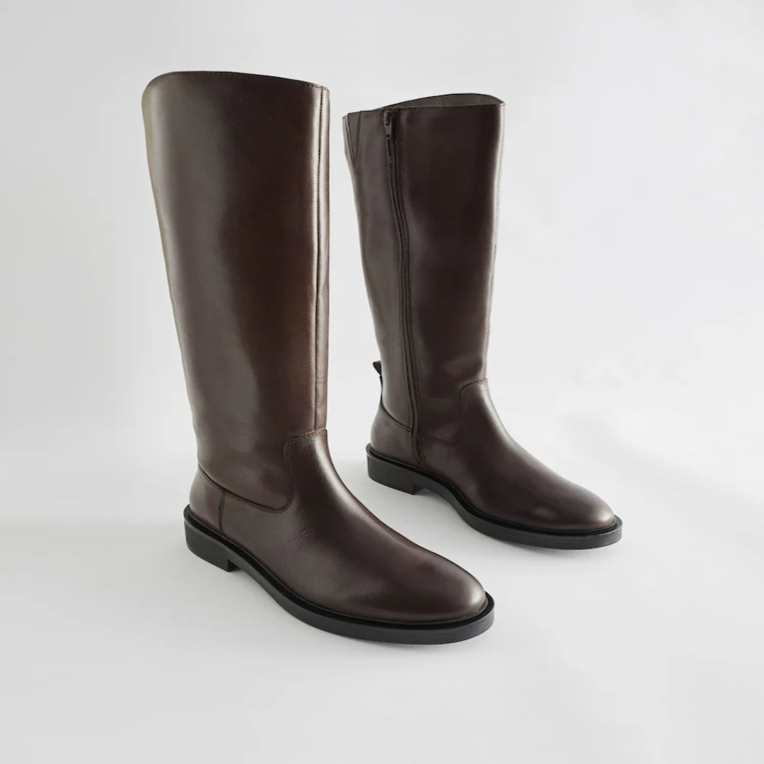 Luxury Leather Knee High Boots Sale