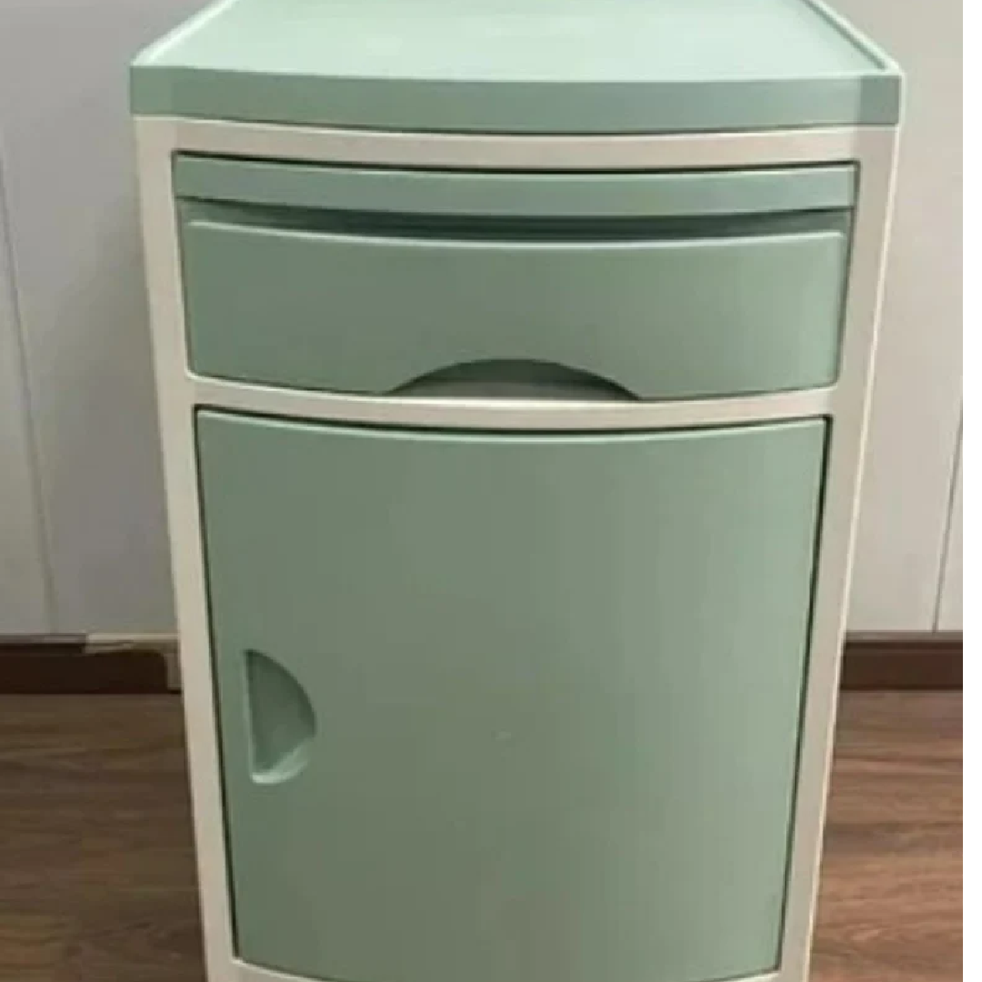 ABS Green & White Hospital Locker, Polished