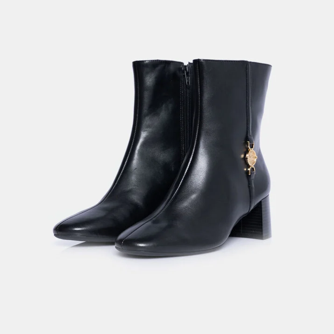 Designer Leather Ankle Boots For Ladies