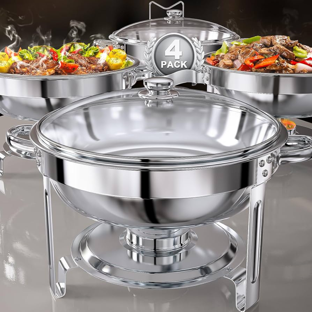 Stainless Steel Chafing Dishes Ideal for Catering